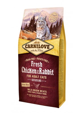 CARNILOVE FRESH Poulet & lapin, Chats adultes