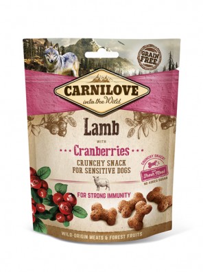 CARNILOVE Crunchy Snack - Agneau et airelles, pour chiens (200 g)