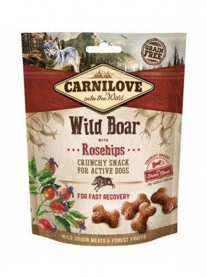 CARNILOVE Crunchy Snack - Sanglier et cynorhodons, pour chiens (200 g)