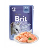 BRIT PREMIUM Cat Delicate - Aliment en gelée pour chats au saumon 85 g DLUO 16/08/2019