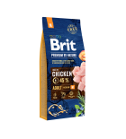 BRIT PREMIUM by Nature Adult M (sac abîmé) 15kg