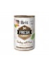 BRIT FRESH Pâtée chien, Dinde et pois (400g)