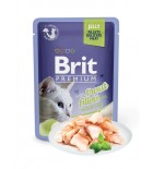 BRIT PREMIUM Cat Delicate - Aliment en gelée pour chats au saumon 85 g DLUO 16/08/2019