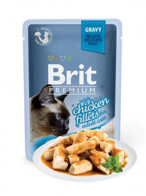 Aliment en gel&eacute;e pour chats Brit Premium Dinner Plate - 4 saveurs