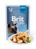 BRIT PREMIUM Cat Delicate - Aliment en gelée pour chats au saumon 85 g DLUO 16/08/2019