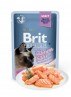 BRIT PREMIUM Cat Delicate - Aliment en sauce pour chats stérilisés au saumon 85 g