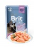 BRIT PREMIUM Cat Delicate - Aliment en sauce pour chats stérilisés au saumon 24x85 g