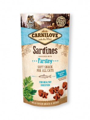 CARNILOVE Soft Snack - Sardine & persil, pour chat (50 g)