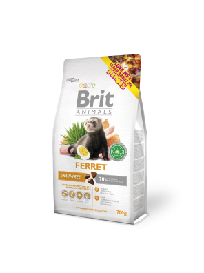 BRIT ANIMALS Ferret - Aliment pour furets (700g) DLUO 07/2020