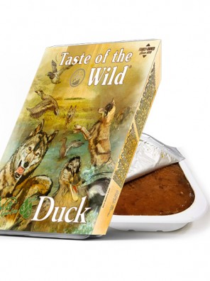 TASTE OF THE WILD Tray Duck & Chicken - Barquette pour chien au canard et poulet (390g)