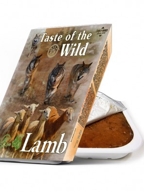 TASTE OF THE WILD Tray Lamb & Chicken - Barquette pour chien à l'agneau et poulet (390g)