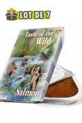TASTE OF THE WILD Tray Salmon & Herring - Lot de 7 barquettes pour chien au saumon et hareng (7x390g)