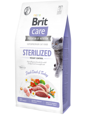 BRIT CARE CAT Fresh Meat - Sterilized Weight Control, contrôle du poids chat stérilisé