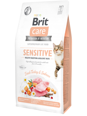 BRIT CARE CAT Fresh Meat - Sensitive Digestion, digestion sensible et chat difficile