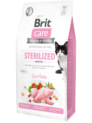 BRIT CARE CAT Fresh Meat - Sterilized Sensitive, chat stérilisé digestion sensible