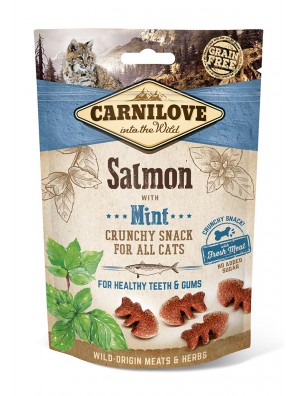CARNILOVE Crunchy Snack - Saumon & Menthe, pour chats (50 g)
