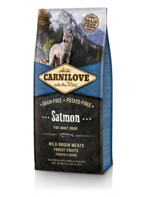 CARNILOVE DOG Salmon, Adult (sac abîmé) 12 kg