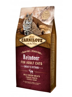 CARNILOVE CAT Reindeer Energy & Outdoor, Chat d'extérieur