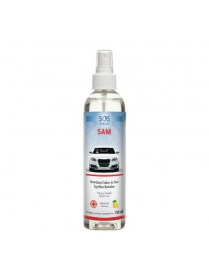 SOS ODEURS SAM - Neutralisant d'odeurs pour la voiture et l'intérieur (250 ml) 