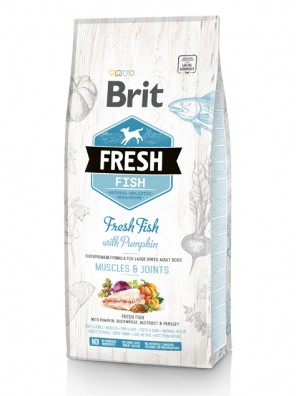 BRIT FRESH Chien adulte grande race, Poisson et citrouille