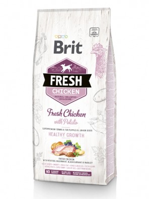 BRIT FRESH Chiot et jeune chien, Poulet et pommes de terre