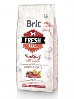 BRIT FRESH Chiot et jeune chien grande race, Bœuf et citrouille