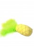 Peluche ananas garnie d'herbe à chat et clochette BeOneBreed