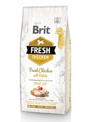 BRIT FRESH Chien adulte, Poulet et pommes de terre