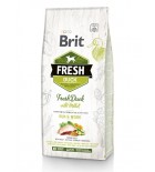 BRIT FRESH Chien adulte actif et sportif - Canard et millet